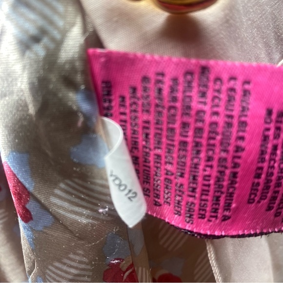 RARE Betsey Johnson Flared Skirted Trench Coat Y2K VTG Size L - Picture 13 of 14